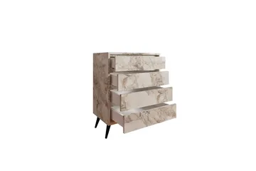 Suvera Kommode 70 cm - Hvit Marmor - Oppbevaring - Oppbevaringsmøbler - Kommode