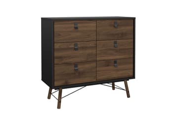 Tadami Kommode 102 cm - Svart/Mørk brun - Oppbevaring - Oppbevaringsmøbler - Kommode