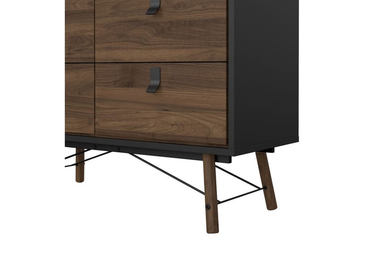 Tadami Kommode 102 cm - Svart/Mørk brun - Oppbevaring - Oppbevaringsmøbler - Kommode