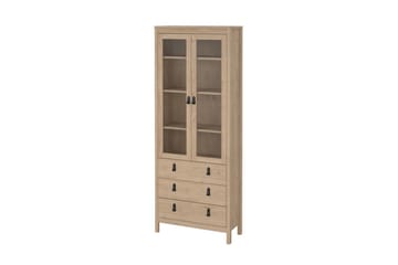 Vallvidera Vitrineskap 78x199 cm - Natur - Oppbevaring - Skap - Vitrineskap