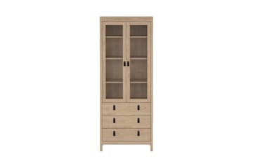 Vallvidera Vitrineskap 78x199 cm - Natur - Oppbevaring - Skap - Vitrineskap