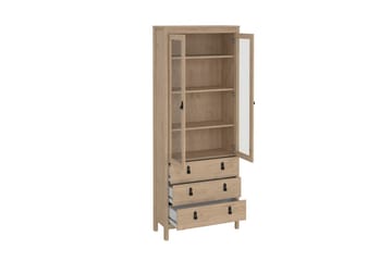 Vallvidera Vitrineskap 78x199 cm - Natur - Oppbevaring - Skap - Vitrineskap