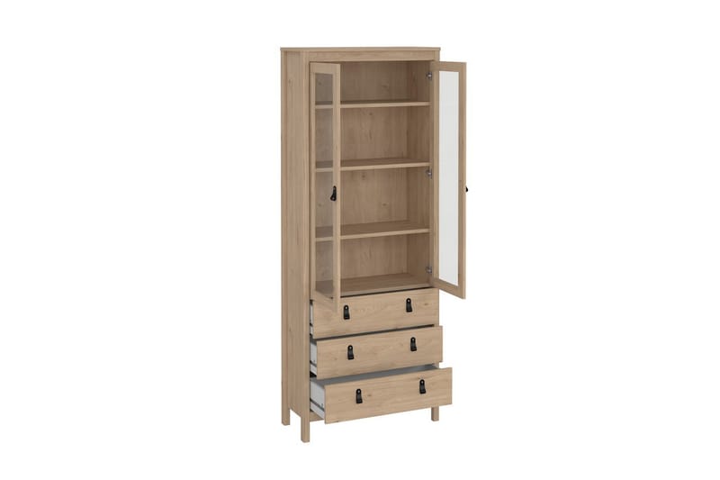 Vallvidera Vitrineskap 78x199 cm - Natur - Oppbevaring - Skap - Vitrineskap