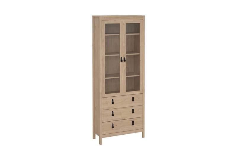 Vallvidera Vitrineskap 78x199 cm - Natur - Oppbevaring - Skap - Vitrineskap