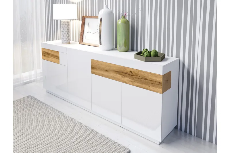 Tomeka Byrå - Hvit | Tre - Oppbevaring - Oppbevaringsmøbler - Kommode