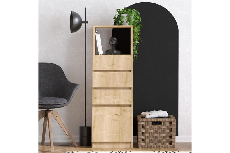 Tyven Kommode 40 cm - Rødfarget tre - Oppbevaring - Oppbevaringsmøbler - Kommode