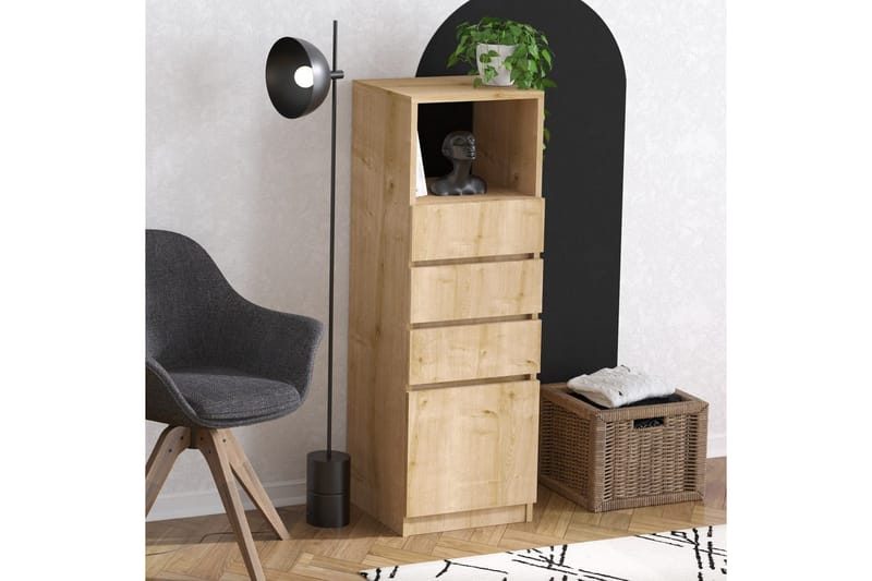 Tyven Kommode 40 cm - Rødfarget tre - Oppbevaring - Oppbevaringsmøbler - Kommode