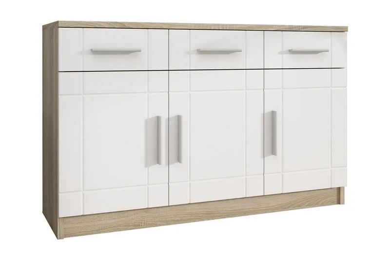 Valga Kommode 37x104 cm, Hvit/Natur