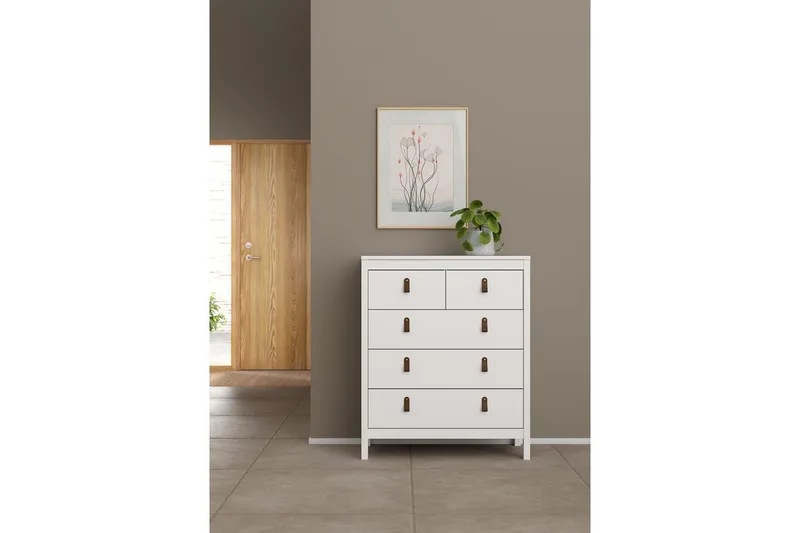 Vallvidera Kommode 82 cm - Hvit - Oppbevaring - Oppbevaringsmøbler - Kommode