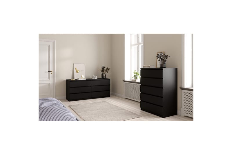 Vanlig kommode uten overskap Tvilum Salomns kommode 77 cm Svart - Oppbevaring - Oppbevaringsmøbler - Kommode