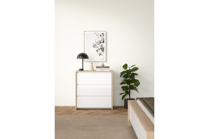 Varun Kommode 80 cm - Hvit - Oppbevaring - Oppbevaringsmøbler - Kommode