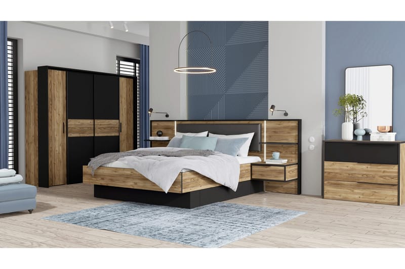 Vergina Kommode 42x100 cm - Brun/Svart - Oppbevaring - Oppbevaringsmøbler - Kommode