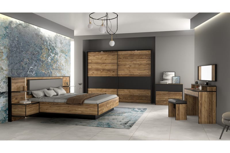 Vergina Kommode 42x100 cm - Brun/Svart - Oppbevaring - Oppbevaringsmøbler - Kommode