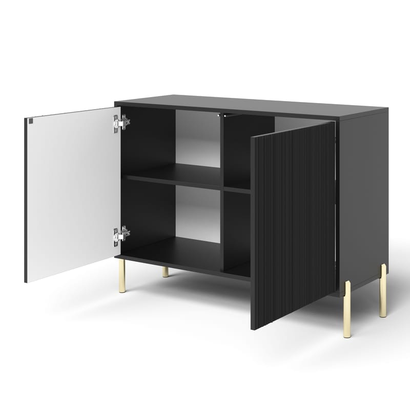 Virmani Kommode 104 cm - Svart - Oppbevaring - Oppbevaringsmøbler - Kommode