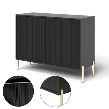 Virmani Kommode 104 cm - Svart - Oppbevaring - Oppbevaringsmøbler - Kommode