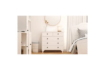Vornrel Kommode 90 cm - Matt Hvit - Oppbevaring - Oppbevaringsmøbler - Kommode