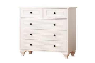 Vornrel Kommode 90 cm - Matt Hvit - Oppbevaring - Oppbevaringsmøbler - Kommode