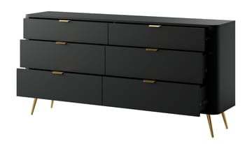Walia Kommode 173 cm - Svart - Oppbevaring - Oppbevaringsmøbler - Kommode