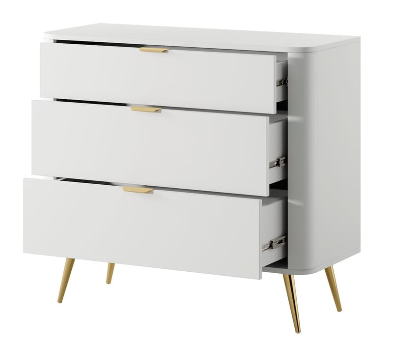 Walia Kommode 93 cm - Hvit - Oppbevaring - Oppbevaringsmøbler - Kommode