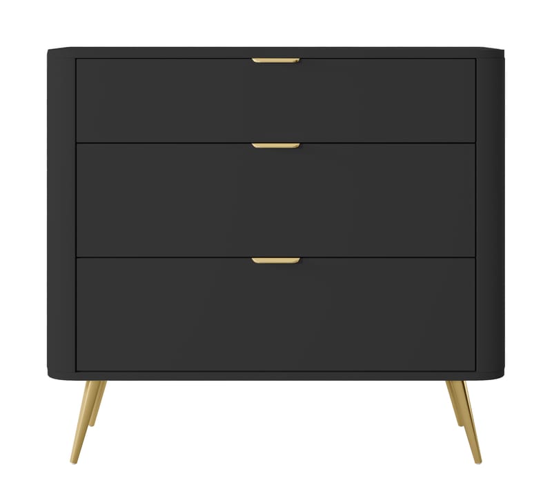 Walia Kommode 93 cm - Svart - Oppbevaring - Oppbevaringsmøbler - Kommode