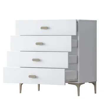 Kommode Wallxpert Cleo hylle (85,6 x 90,7 x 45 cm) Hvit - Hvit - Oppbevaring - Oppbevaringsmøbler - Kommode