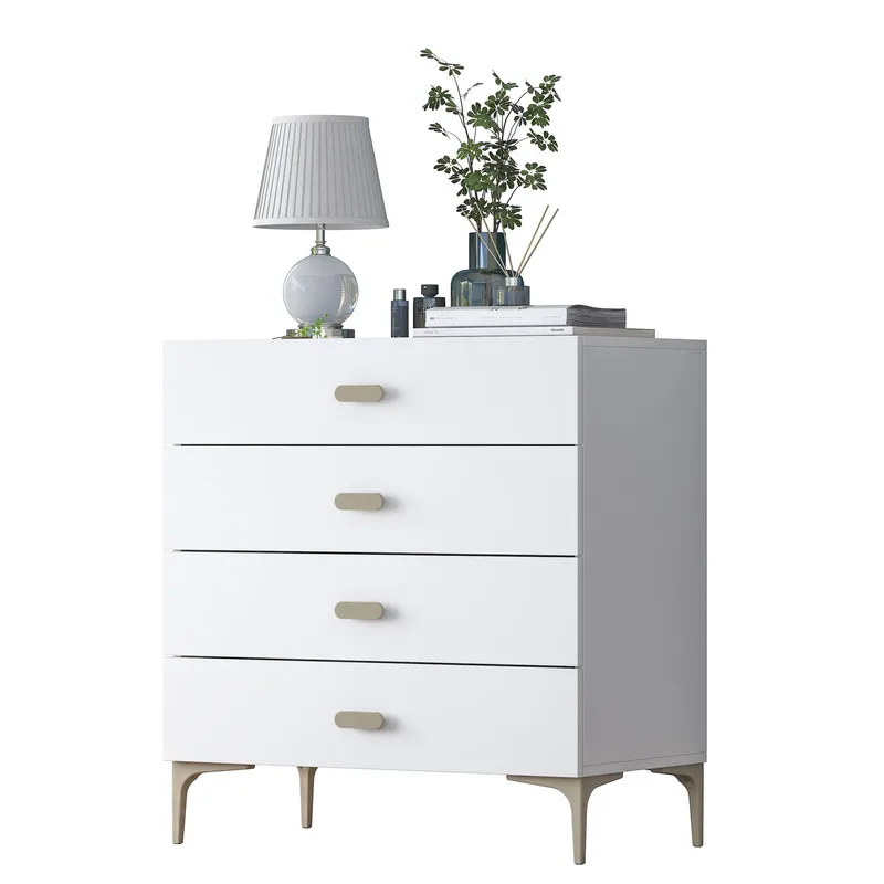 Kommode Wallxpert Cleo hylle (85,6 x 90,7 x 45 cm) Hvit, Hvit