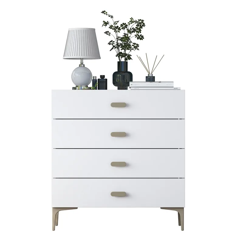 Kommode Wallxpert Cleo hylle (85,6 x 90,7 x 45 cm) Hvit - Hvit - Oppbevaring - Oppbevaringsmøbler - Kommode