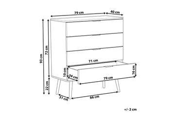 Walpi Kommode 79 cm - Svart - Oppbevaring - Oppbevaringsmøbler - Kommode