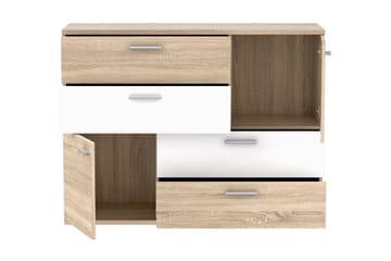 Waunifor Kommode 125 cm - Brun/Hvit - Oppbevaring - Oppbevaringsmøbler - Kommode