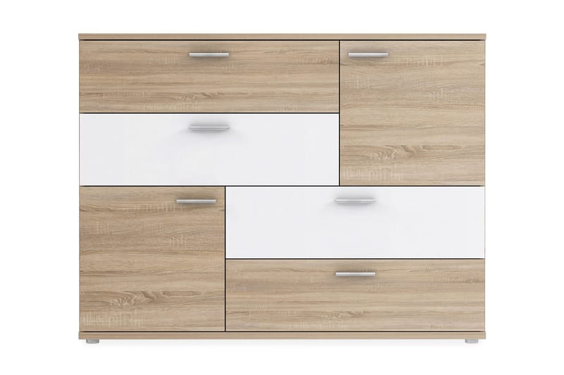 Waunifor Kommode 125 cm - Brun/Hvit - Oppbevaring - Oppbevaringsmøbler - Kommode