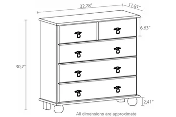 Welton Kommode 82 cm - Hvit - Oppbevaring - Oppbevaringsmøbler - Kommode