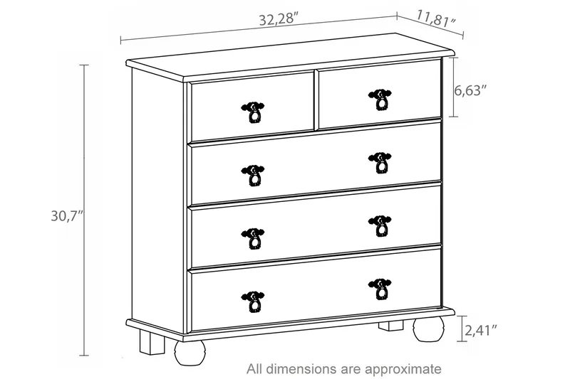 Welton Kommode 82 cm - Hvit - Oppbevaring - Oppbevaringsmøbler - Kommode