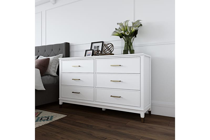 Westerleigh Kommode 144x41 cm Hvit - CosmoLiving - Oppbevaring - Oppbevaringsmøbler - Kommode