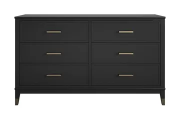 Westerleigh Kommode 144x41 cm Svart/Gull - CosmoLiving - Oppbevaring - Oppbevaringsmøbler - Kommode