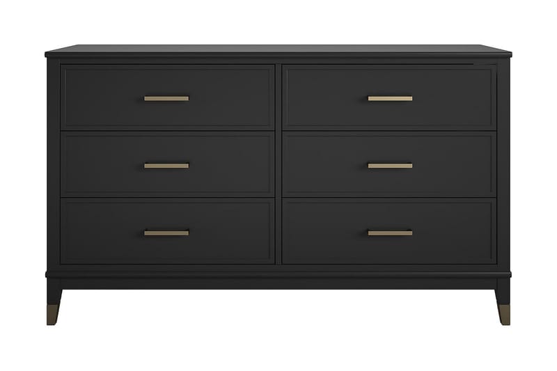 Westerleigh Kommode 144x41 cm Svart/Gull - CosmoLiving - Oppbevaring - Oppbevaringsmøbler - Kommode