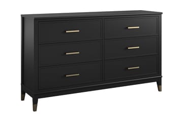 Westerleigh Kommode 144x41 cm Svart/Gull - CosmoLiving - Oppbevaring - Oppbevaringsmøbler - Kommode