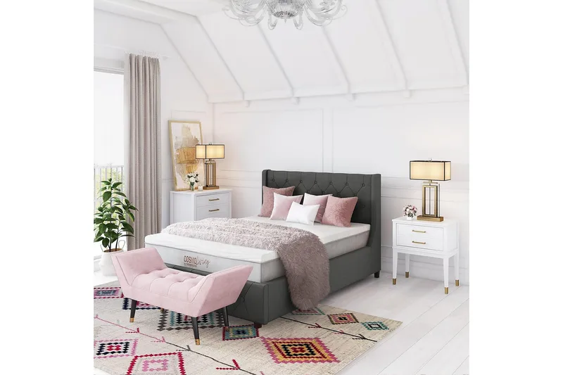 Westerleigh Kommode 76x50 cm Hvit - CosmoLiving - Oppbevaring - Oppbevaringsmøbler - Kommode