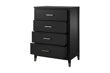 Westerleigh Kommode 76x50 cm Svart/Gull - Oppbevaring - Oppbevaringsmøbler - Kommode