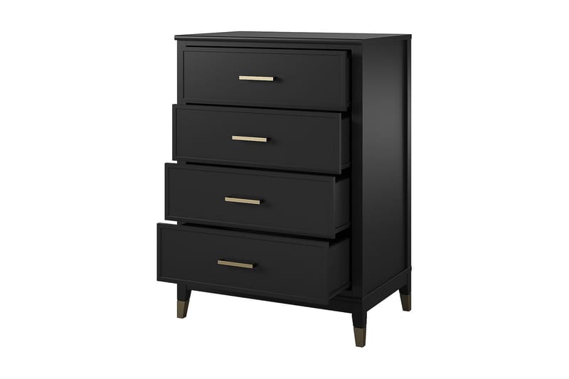 Westerleigh Kommode 76x50 cm Svart/Gull - Oppbevaring - Oppbevaringsmøbler - Kommode