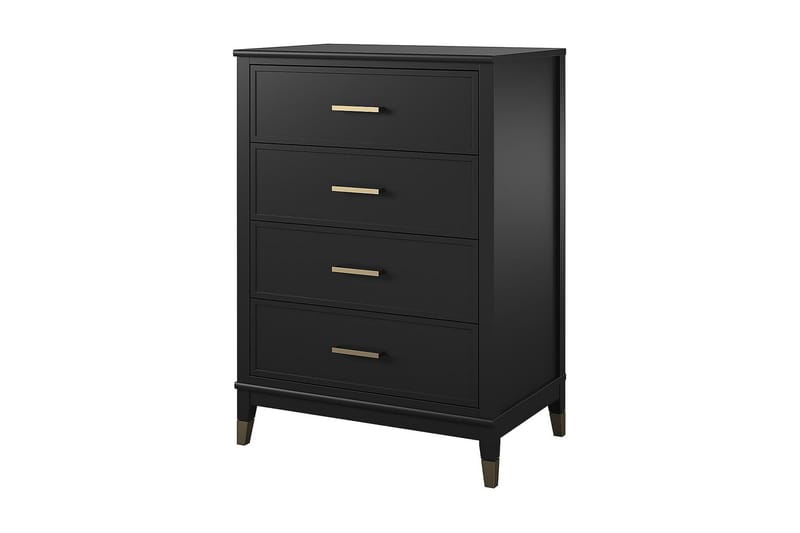 Westerleigh Kommode 76x50 cm Svart/Gull - Oppbevaring - Oppbevaringsmøbler - Kommode