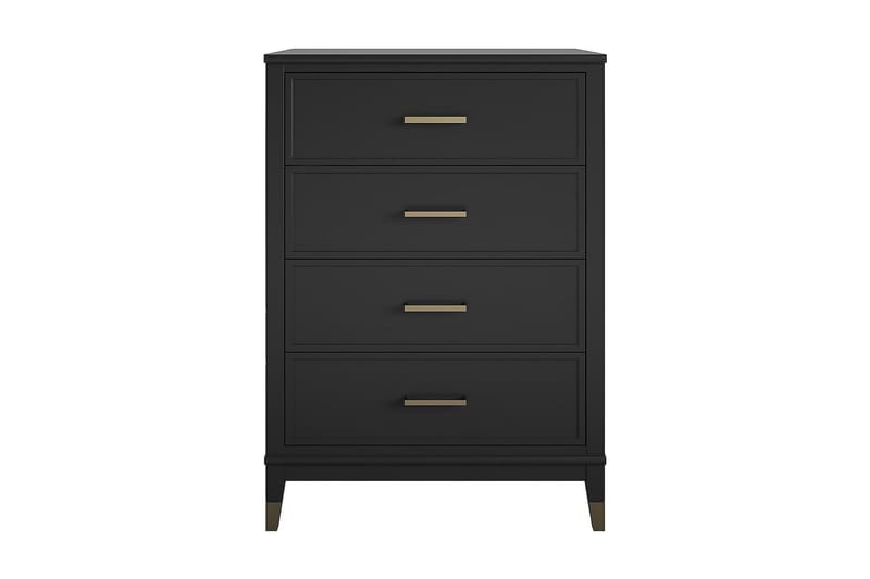 Westerleigh Kommode 76x50 cm Svart/Gull - Oppbevaring - Oppbevaringsmøbler - Kommode
