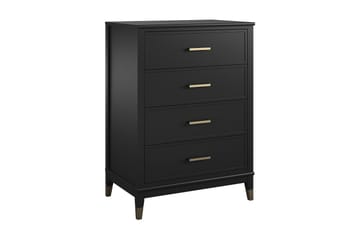 Westerleigh Kommode 76x50 cm Svart/Gull - Oppbevaring - Oppbevaringsmøbler - Kommode