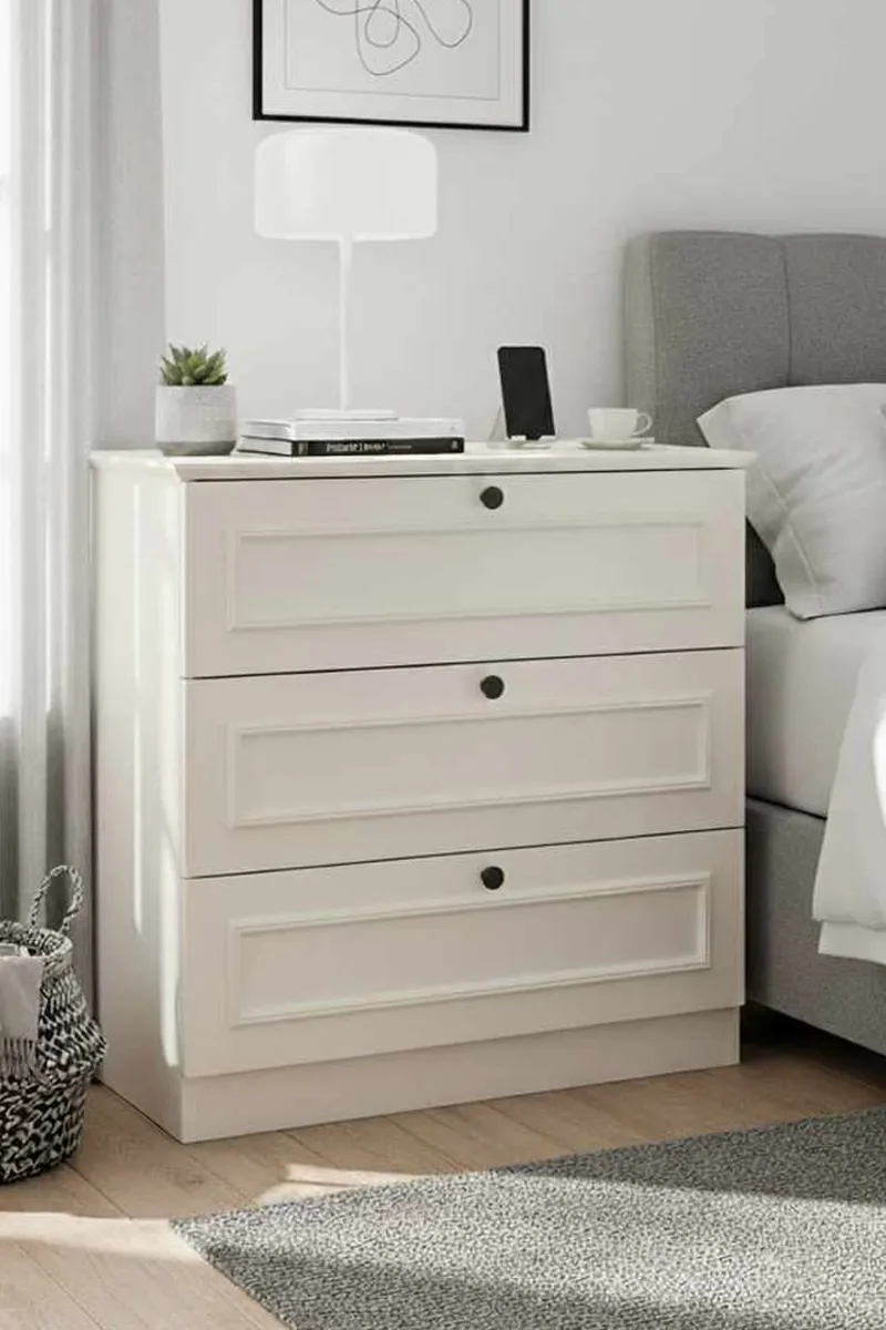 Wonthaggi kommode 78 cm - Hvit - Oppbevaring - Oppbevaringsmøbler - Kommode