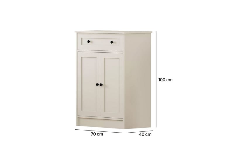 Zavira Kommode 70 cm - Matt Hvit - Oppbevaring - Oppbevaringsmøbler - Kommode