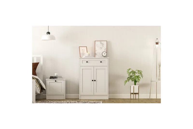 Zavira Kommode 70 cm - Matt Hvit - Oppbevaring - Oppbevaringsmøbler - Kommode