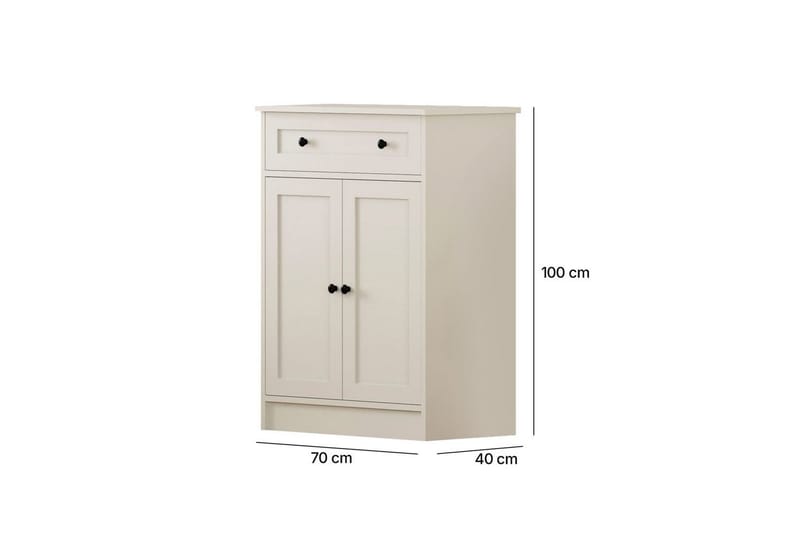 Zavira Kommode 70 cm - Matt Hvit - Oppbevaring - Oppbevaringsmøbler - Kommode