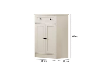 Zavira Kommode 70 cm - Matt Hvit - Oppbevaring - Oppbevaringsmøbler - Kommode