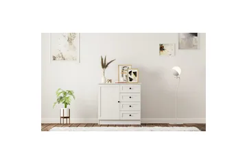 Zavira Kommode 87 cm - Matt Hvit - Oppbevaring - Oppbevaringsmøbler - Kommode