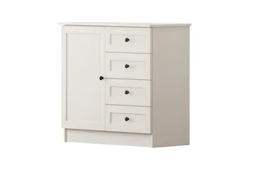 Zavira Kommode 87 cm - Matt Hvit - Oppbevaring - Oppbevaringsmøbler - Kommode