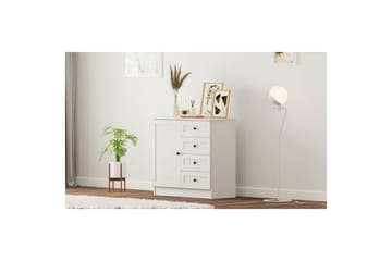 Zavira Kommode 87 cm - Matt Hvit - Oppbevaring - Oppbevaringsmøbler - Kommode
